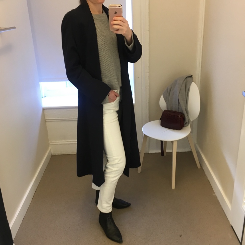 Vintage Navy Robe Coat